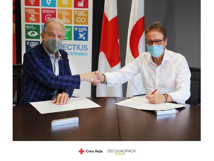 Quadpack Foundation and the Red Cross in Catalunya sign collaboration agreement